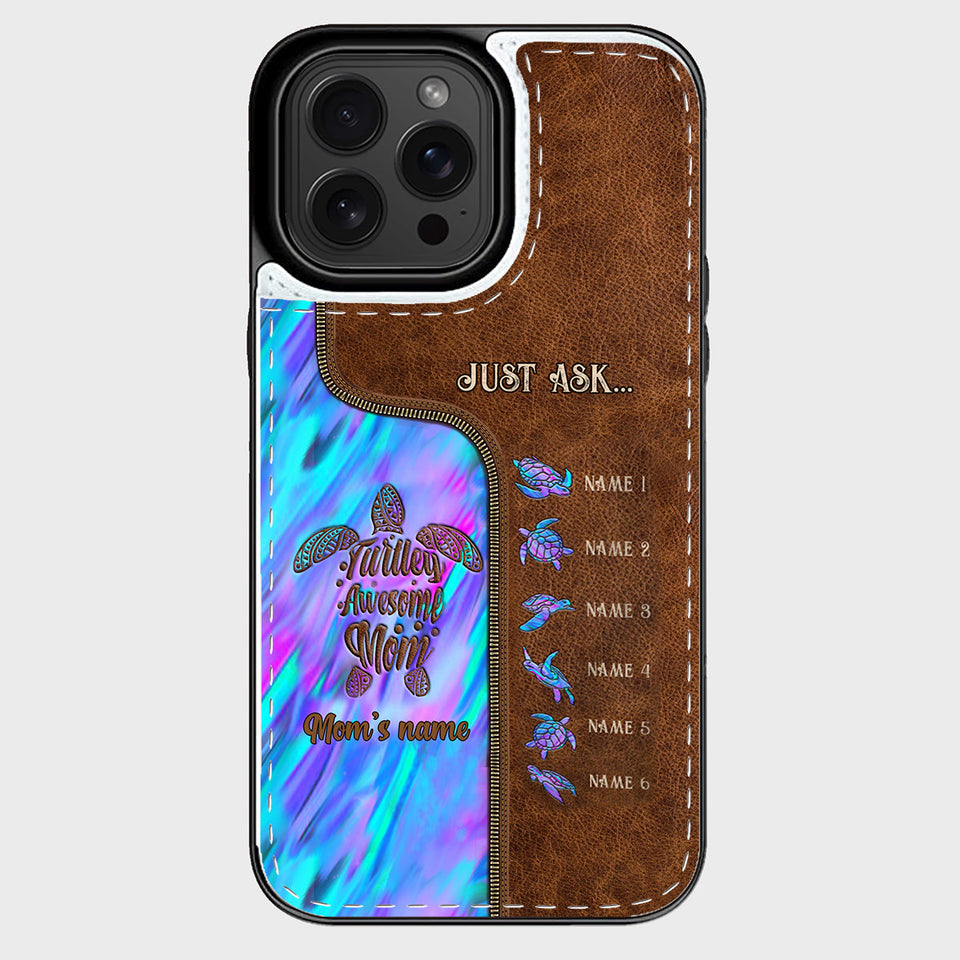 Holding Hands - Personalized Mother Foldable Wallet Phone Case