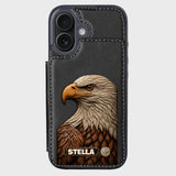 Majestic Eagle - Personalized Bald Eagle Wallet Phone Case
