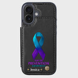 Vous comptez - Étui portefeuille personnalisé pour téléphone portable, conçu pour la prévention du suicide