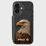 Majestic Eagle - Personalized Bald Eagle Wallet Phone Case