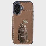 Luxury Gift For Golfer Custom Name - Personalized Golf Wallet Phone Case