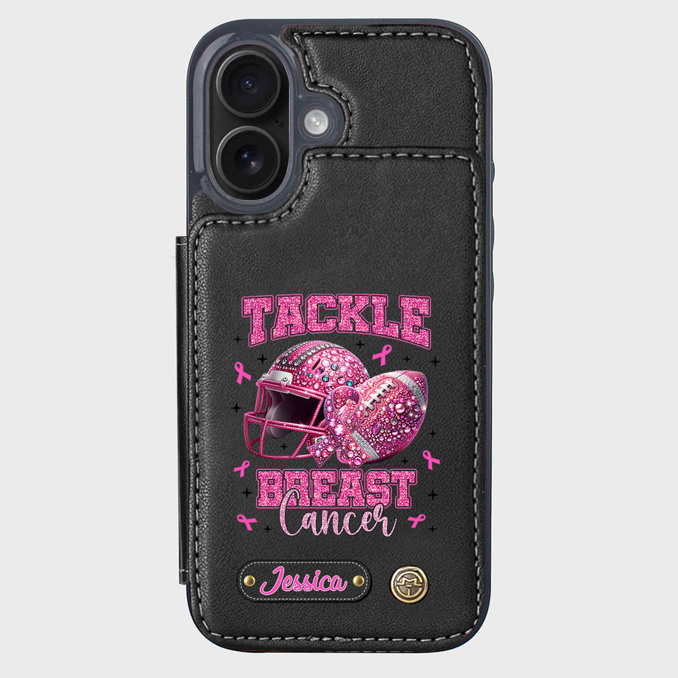 Pink Out - Personalized Football Wallet Phone Case