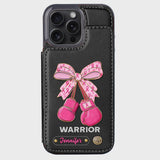 Warrior - Personalized Breast Cancer Awareness Wallet Phone Case