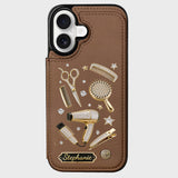 Hairdresser Scissors Salon Decor - Personalized Hairdresser Wallet Phone Case