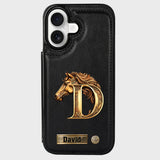 Love Horse - Personalized Horse Wallet Phone Case