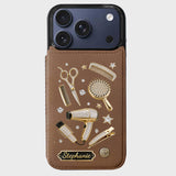 Hairdresser Scissors Salon Decor - Personalized Hairdresser Wallet Phone Case