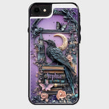 Dark Academia Book Reader - Personalized Book Foldable Wallet Phone Case
