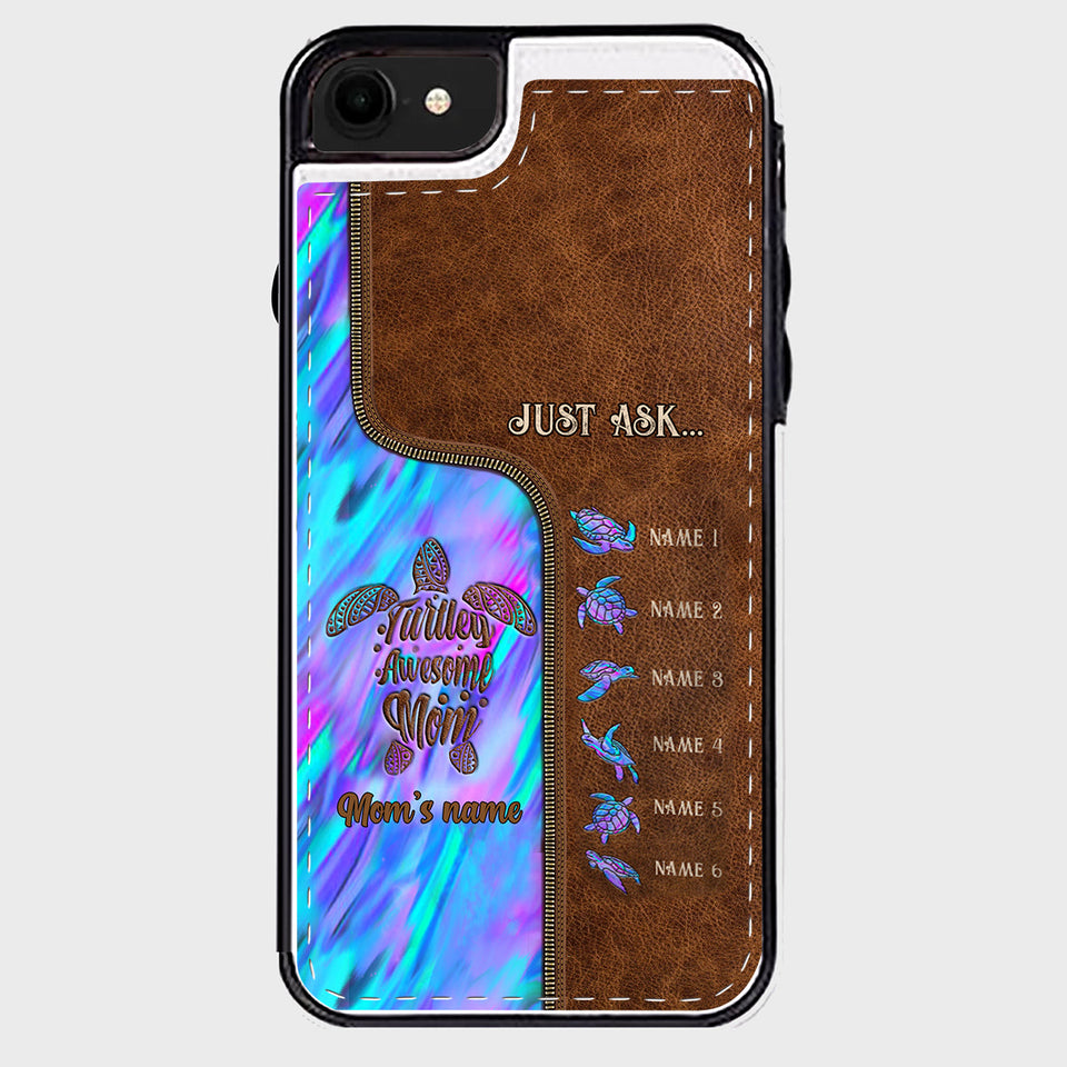 Holding Hands - Personalized Mother Foldable Wallet Phone Case