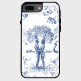 Anniversary Gift Toile De Jouy Style You & Me We Got This - Personalized Couple Foldable Wallet Phone Case