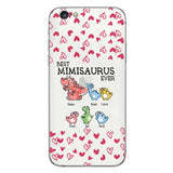 Best Mimisaurus Ever - Gift for grandma, grandpa, dad, mom, aunt, uncle - Personalized Clear Phone Case