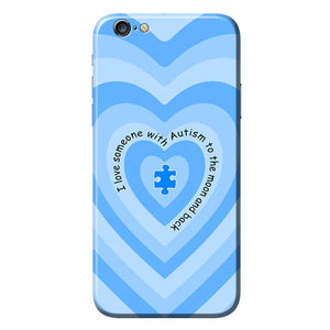 Coque de téléphone « J'aime quelqu'un qui a de l'autisme »