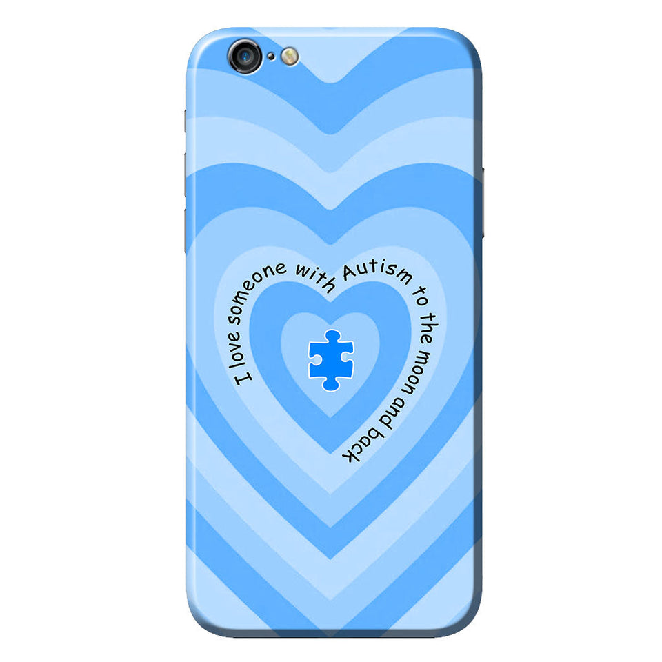 Coque de téléphone « J'aime quelqu'un qui a de l'autisme »