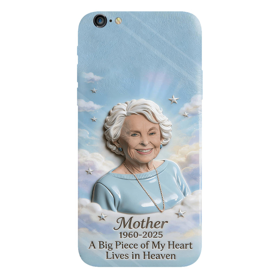 Coque de téléphone personnalisée avec photo - Un morceau de mon cœur - Souvenir personnalisé - Impression intégrale