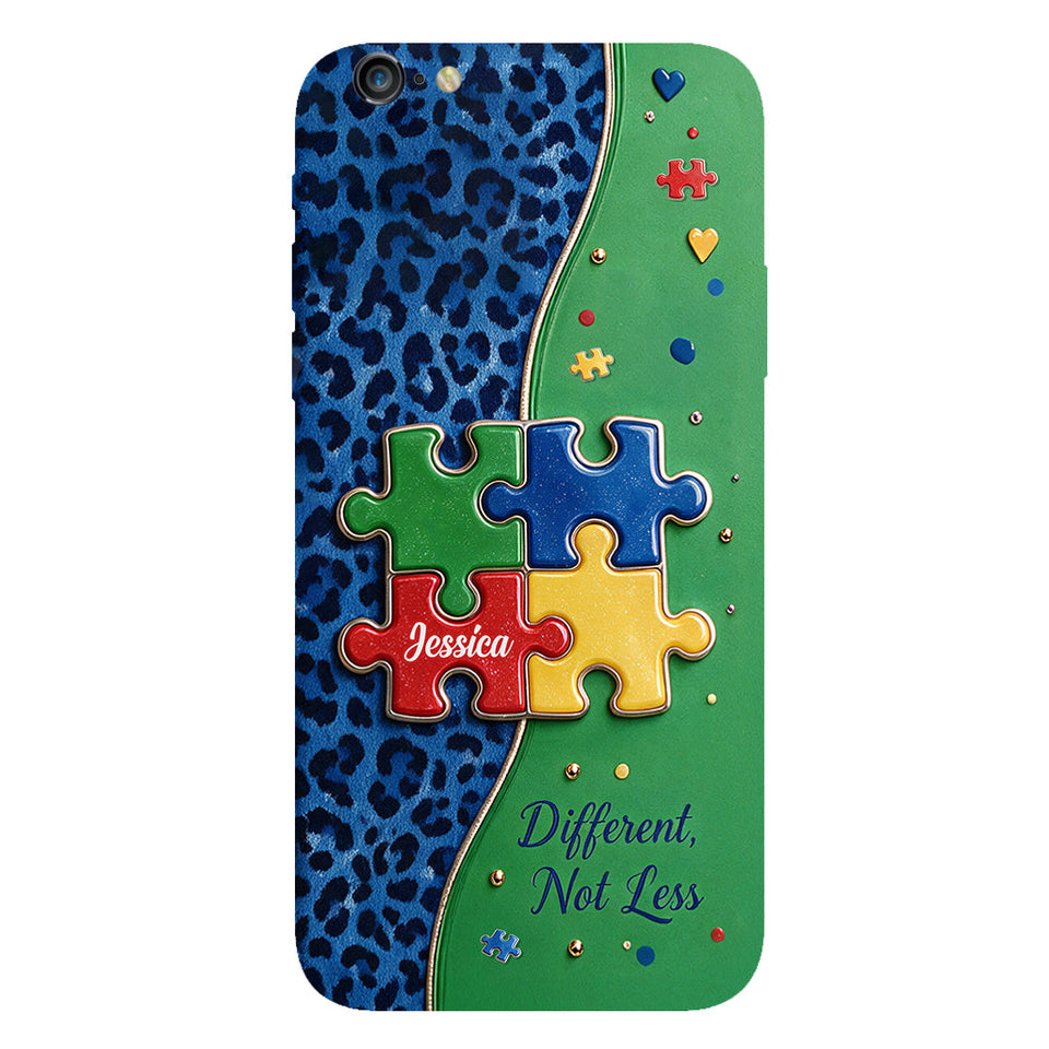 Different Not Less - Personalized Autism Awareness Full Print Phone Case