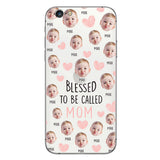 Blessed To Be Called Mom - Personalized Mother Clear Phone Case