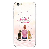 Best Friends Are Ones With Paws - Personalized Dog Clear Phone Case