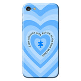 Coque de téléphone « J'aime quelqu'un qui a de l'autisme »