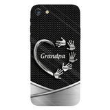 Grandpa Dad Kids Handprints - Personalized Father Full Print Phone Case