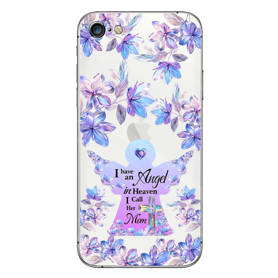 Angel In Heaven - Personalized Memorial Clear Phone Case