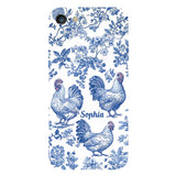 Chicken Toile de Jouy - Personalized Chicken Full Print Phone Case
