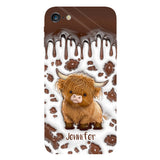 Just A Girl Who Loves Highland Cow - Personalized Full Print Phone Case