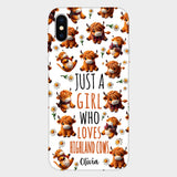 Just A Girl Who Loves Highland Cows - Personalized Highland Cow Full Print Phone Case