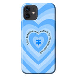 Coque de téléphone « J'aime quelqu'un qui a de l'autisme »