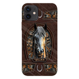 Love Horse - Personalized Horse Full Print Phone Case