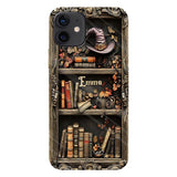 Hat And Books - Personalized Witch Full Print Phone Case