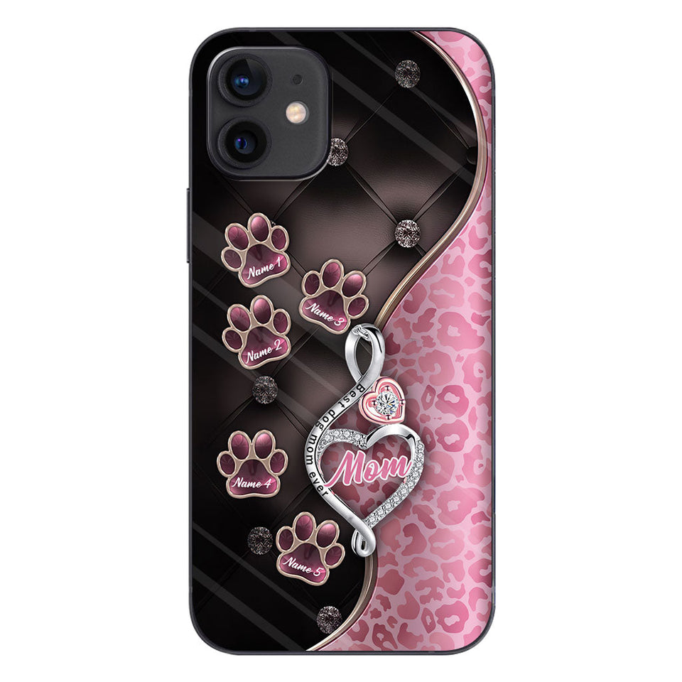 Best Dog Mom Ever Rose Gold - Mother's Day Personalized Dog Phone Case