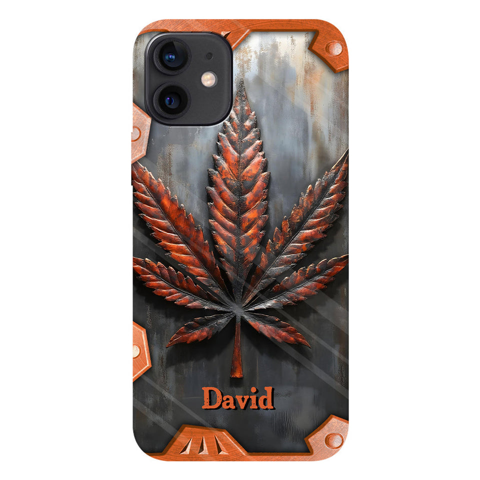 Stunning Leaf - Personalized Weed Full Print Phone Case