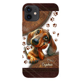 Cute Dachshund - Personalized Dog Full Print Phone Case