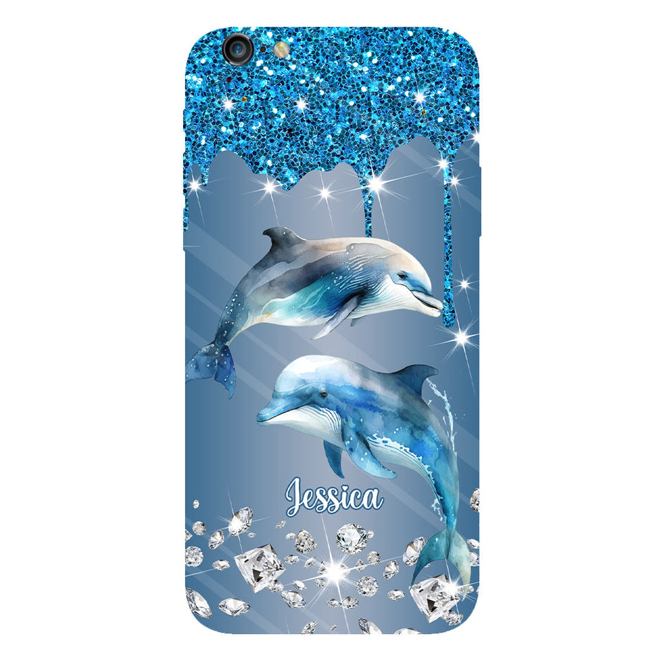 Beautiful Dolphins - Personalized Dolphin Full Print Phone Case