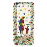 Tu ne marcheras jamais seul - Coque de téléphone personnalisée avec impression intégrale pour la sensibilisation à l'autisme