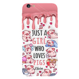Just A Girl Who Loves Pigs - Personalized Pig Lover Full Print Phone Case