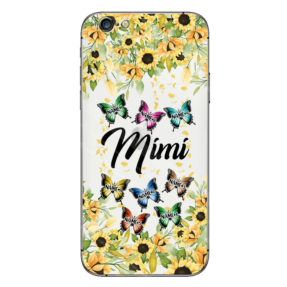 We Love You - Personalized Grandma Clear Phone Case
