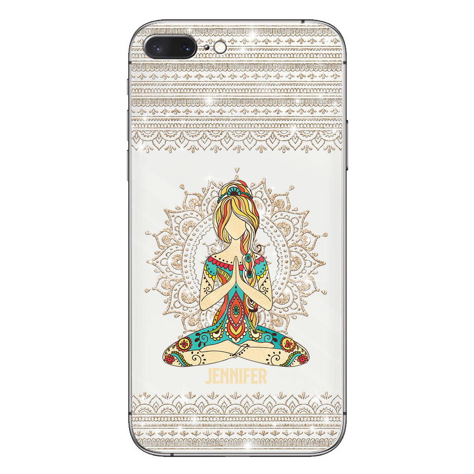 Let That S Go - Personalized Yoga Clear Phone Case