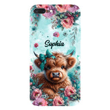 Baby Highland Cow - Personalized Highland Cow Full Print Phone Case