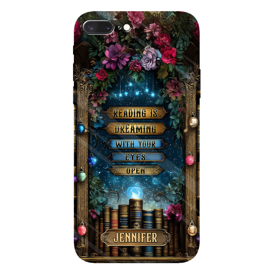 Reading is Dreaming - Personalized Book Full Print Phone Case