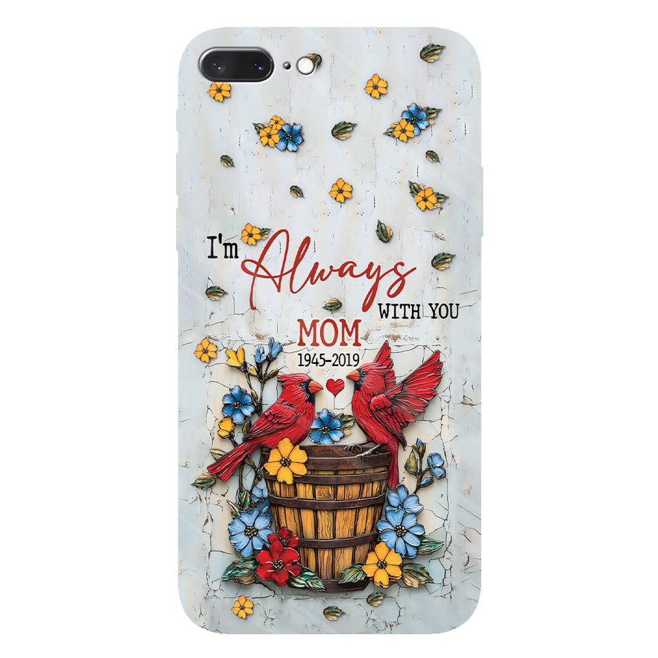 Ceux qu'on aime ne nous quittent jamais - Coque de téléphone personnalisée avec impression intégrale