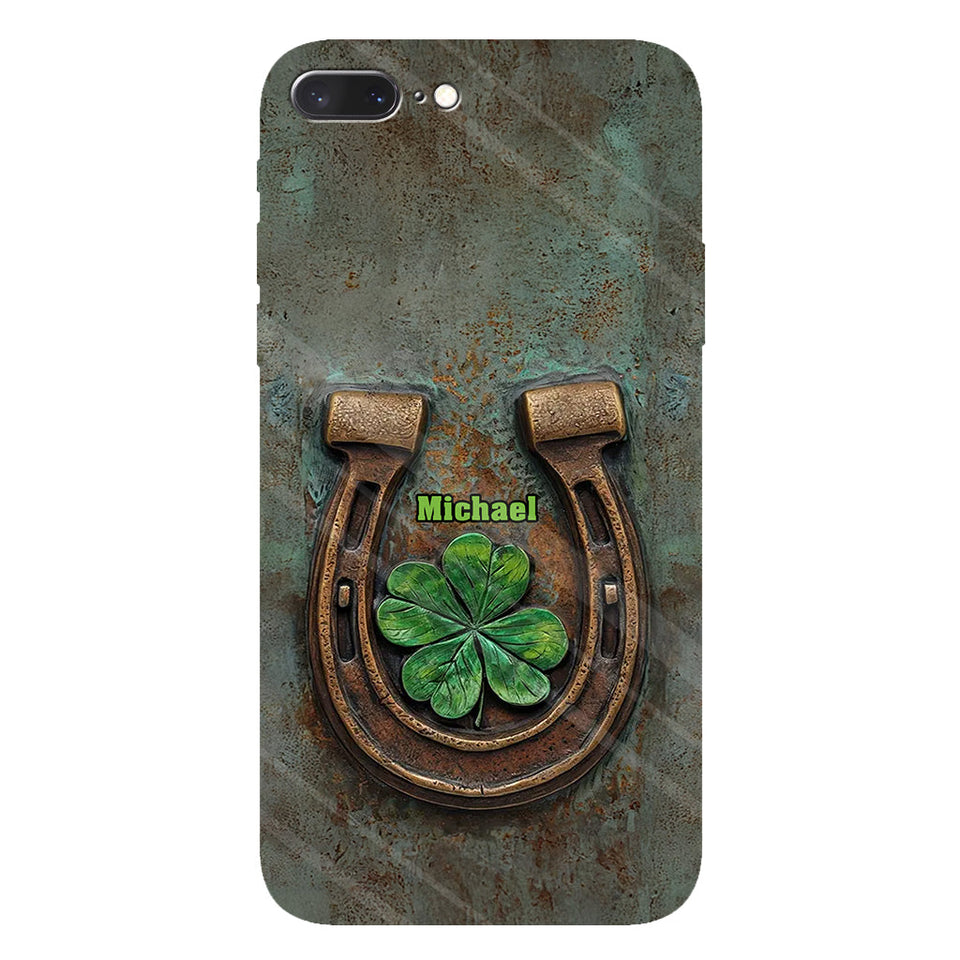 Vintage Irish Harp - Personalized Horse Full Print Phone Case