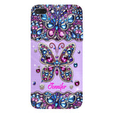Sparkle Butterfly - Personalized Butterfly Full Print Phone Case