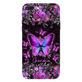 Grandma's Butterflies - Personalized Grandma Full Print Phone Case