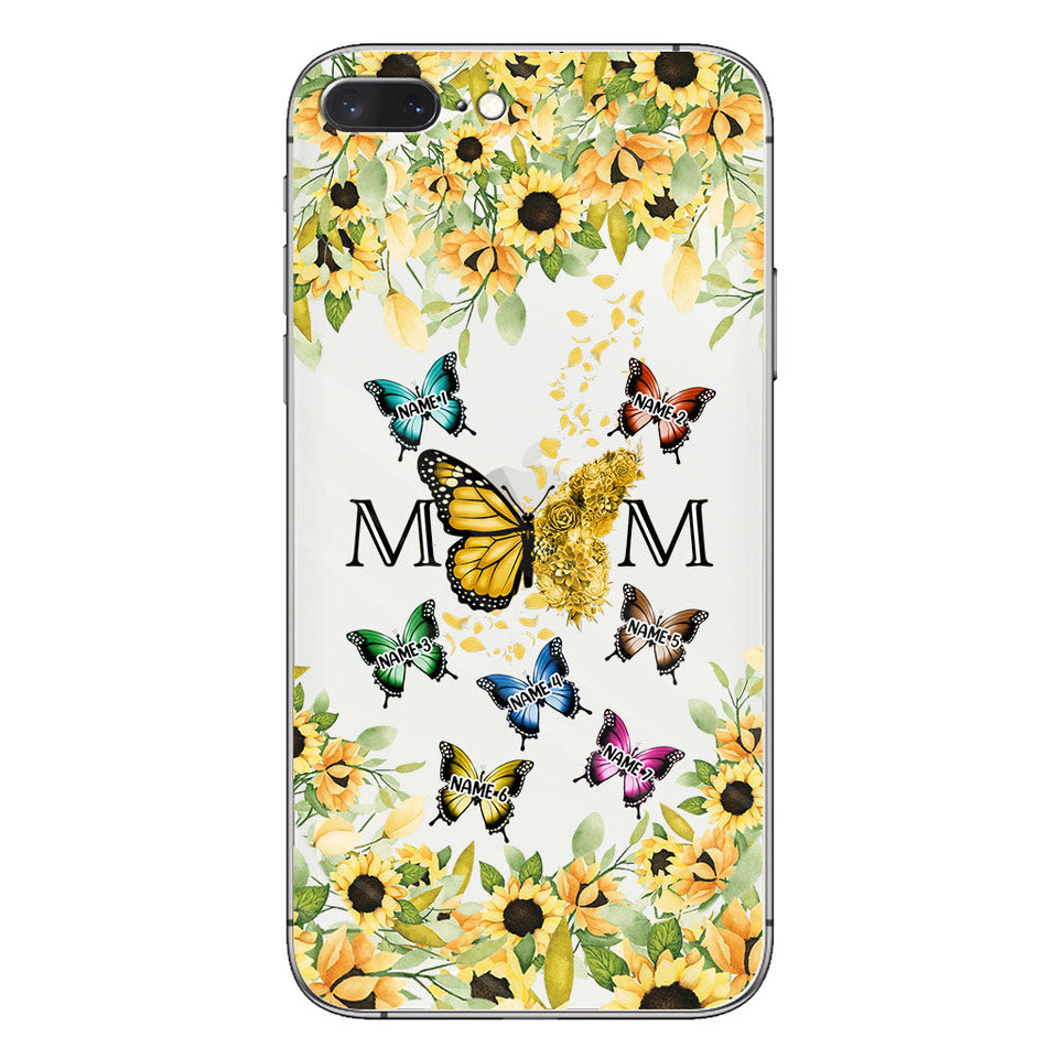We Love You - Personalized Mother Clear Phone Case