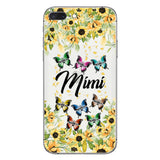 We Love You - Personalized Grandma Clear Phone Case