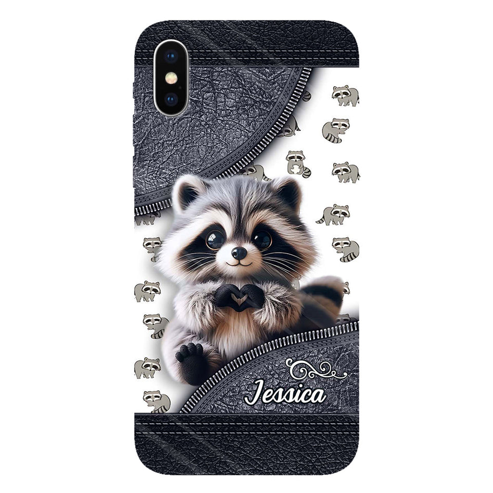 Adorable Raccoon - Personalized Raccoon Full Print Phone Case