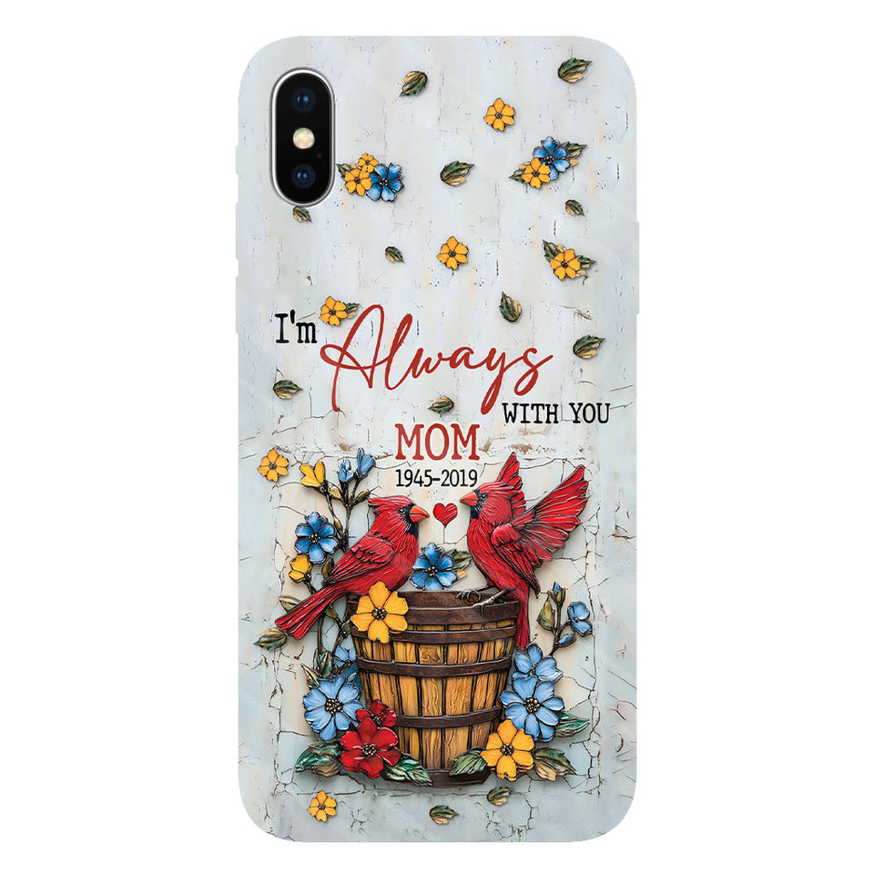 Ceux qu'on aime ne nous quittent jamais - Coque de téléphone personnalisée avec impression intégrale