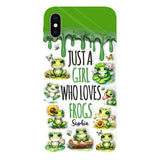 Just A Girl Who Loves Frogs - Personalized Frog Full Print Phone Case