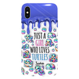 Just A Girl Who Loves Turtles - Personalized Turtle Full Print Phone Case