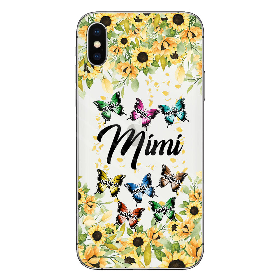 We Love You - Personalized Grandma Clear Phone Case